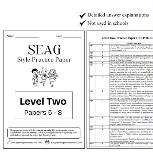 Level Two Practice Papers ( 5-8)