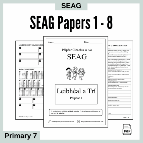 SEAG Practice Papers 1-8 (Gaeilge)